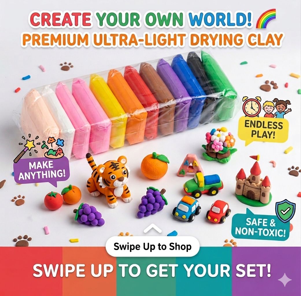 12 Colors Super Clay play dough Art clay for kids
