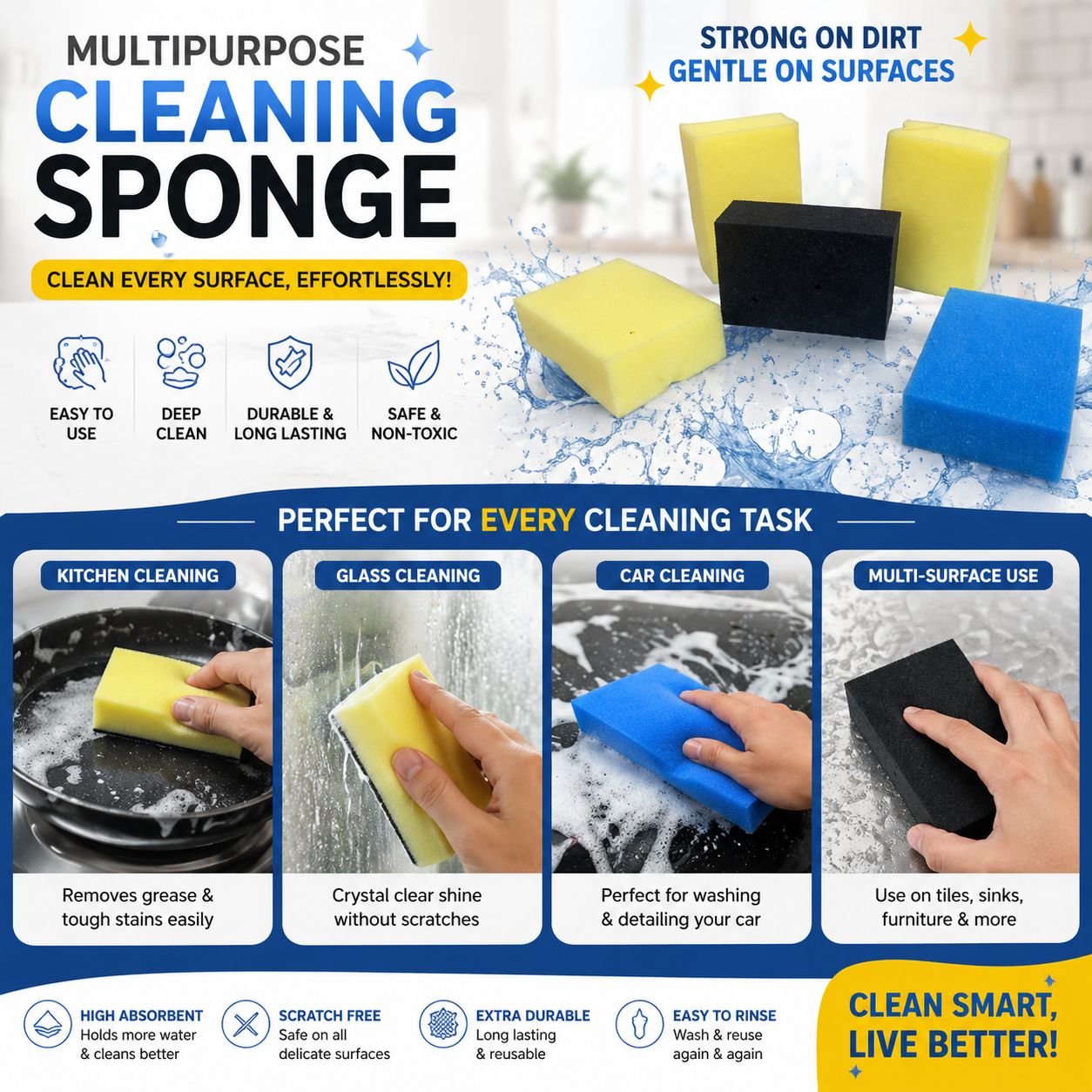 High quality Foam sponge for washing cleaning art & craft - Image 3