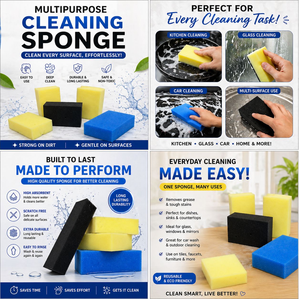 High quality Foam sponge for washing cleaning art & craft
