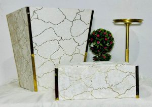Tissue box cover and dustbin set