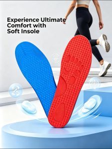 ComfortMax Orthopedic Shoe Insoles – Shock Absorption, Arch Support & All-Day Comfort for Men & Women free size