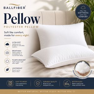 Premium Polyester Ball Fiber Filled Pillows – Soft, Plush & Supportive